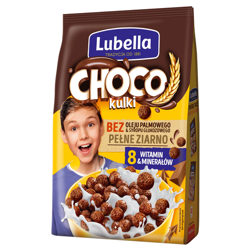Płatki Lubella Mlekołaki Choco Kulki