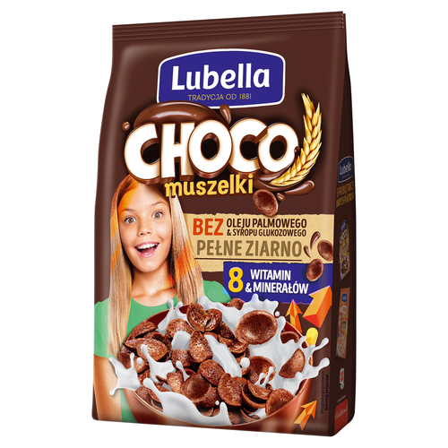 Płatki Lubella Mlekołaki Choco Muszelki