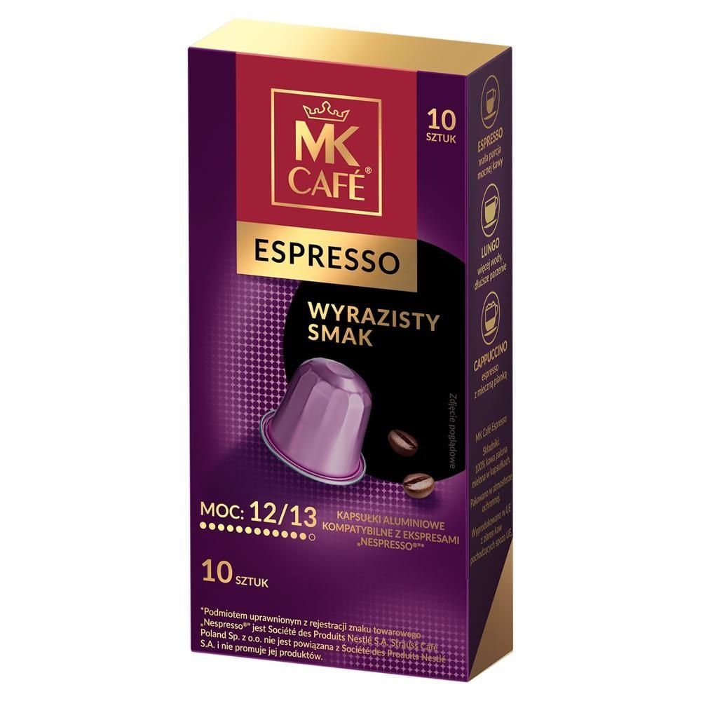 MK Café Espresso Kawa palona mielona w kapsułkach 57 g (10 sztuk)