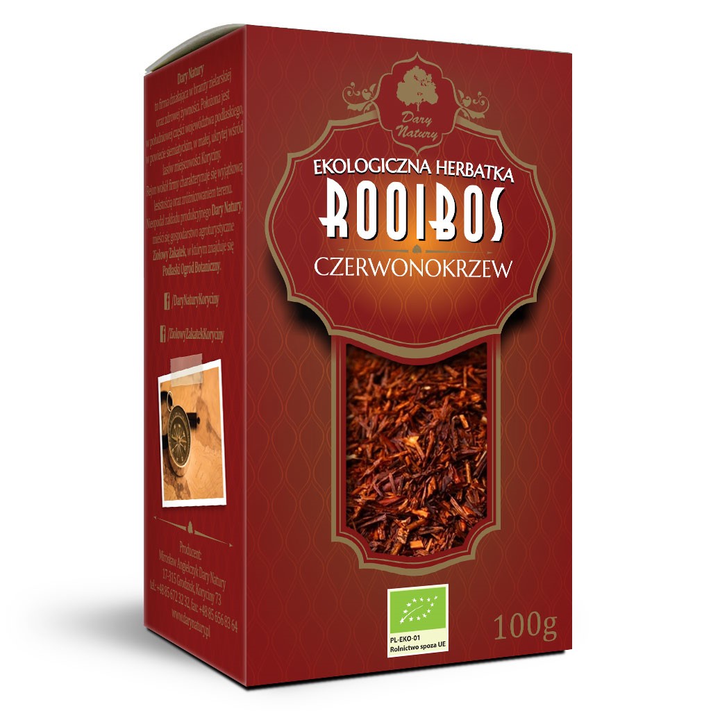 Herbatka ROOIBOS z czerwonokrzewu BIO