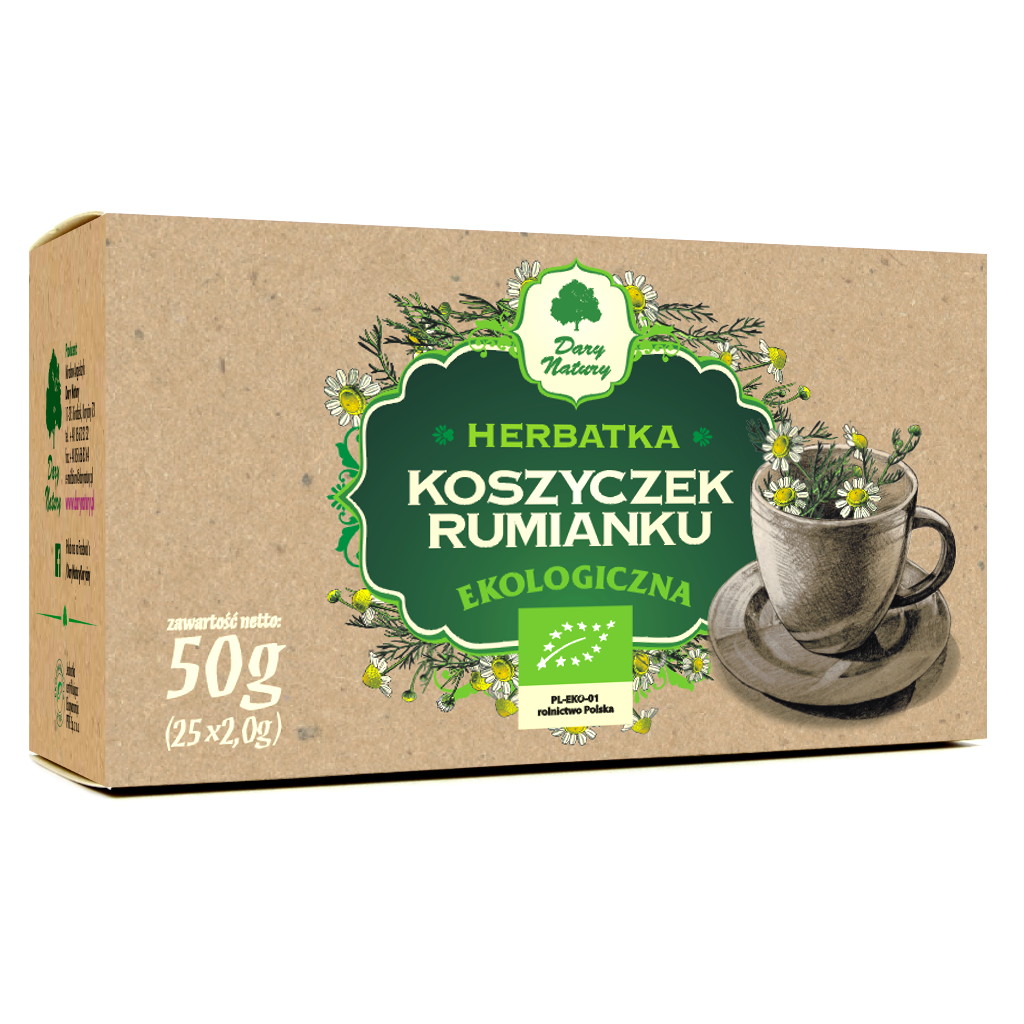 Herbatka ziołowa - koszyczek rumianku BIO (25 tor.)
