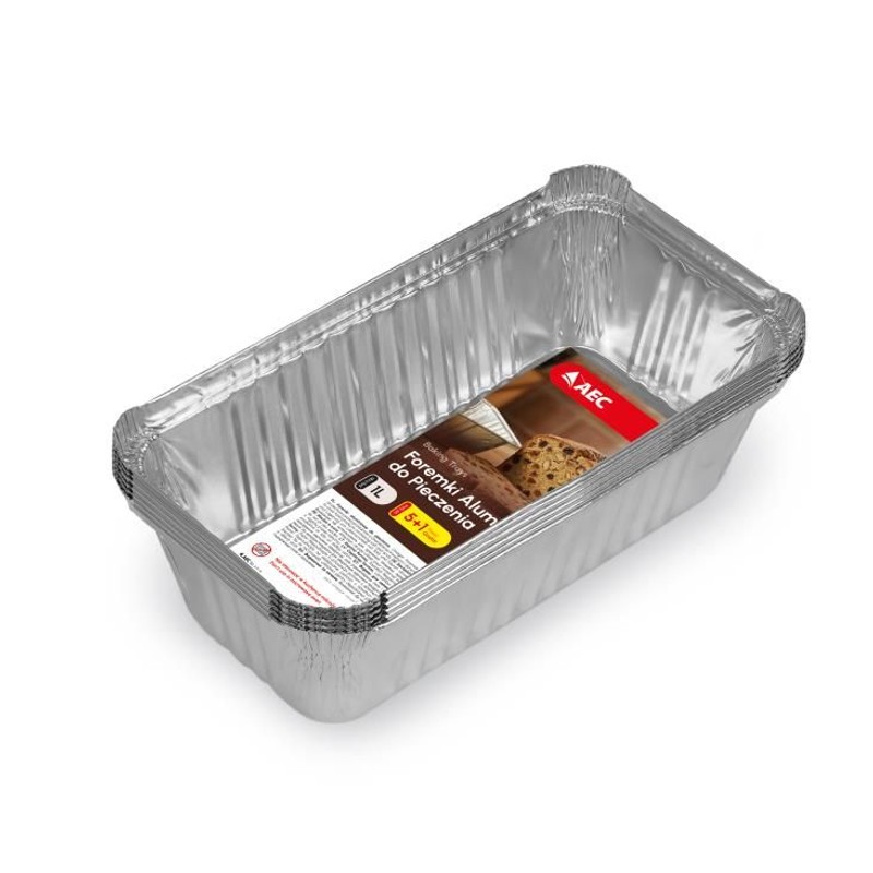 Foremka aluminiowa 1l keksówka AEC 6 sztuk