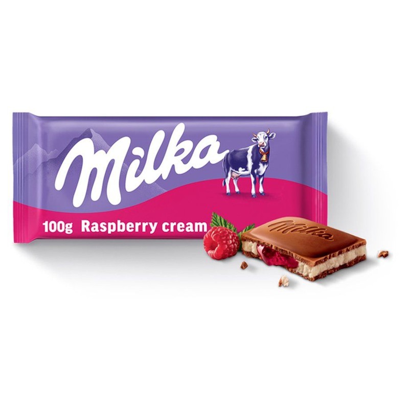 Czekolada mleczna Raspberry cream Milka 100 g
