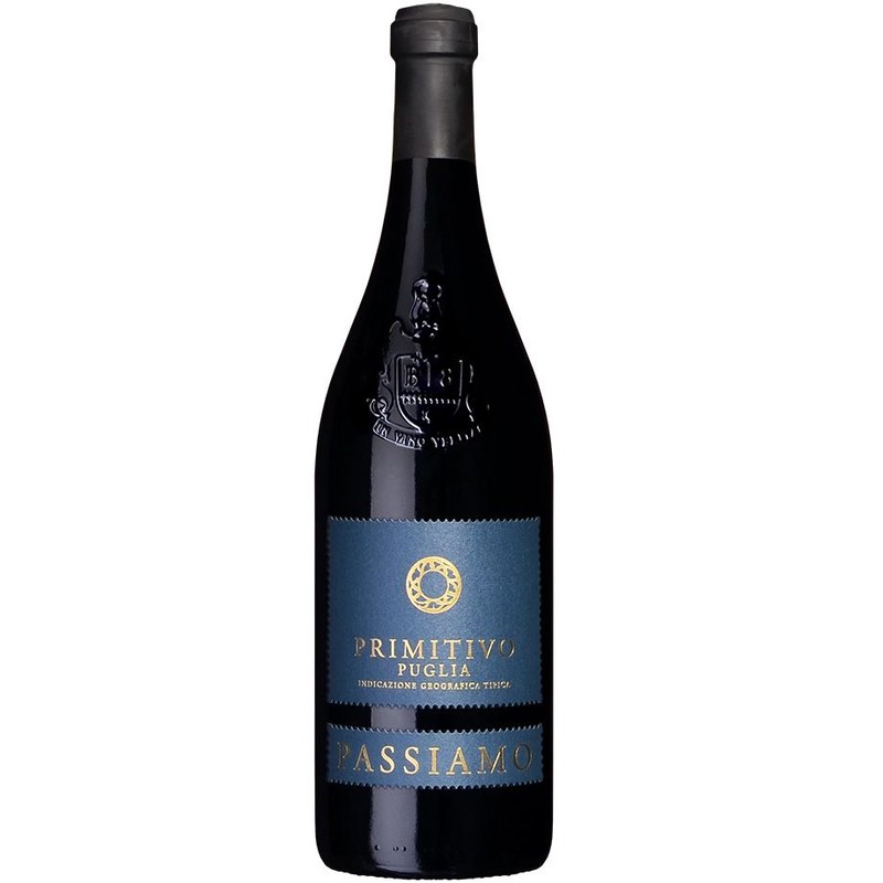 Wino włoskie czerwone półsłodkie Primitivo Puglia IGT alk. 13,0% obj. Passiamo 750 ml