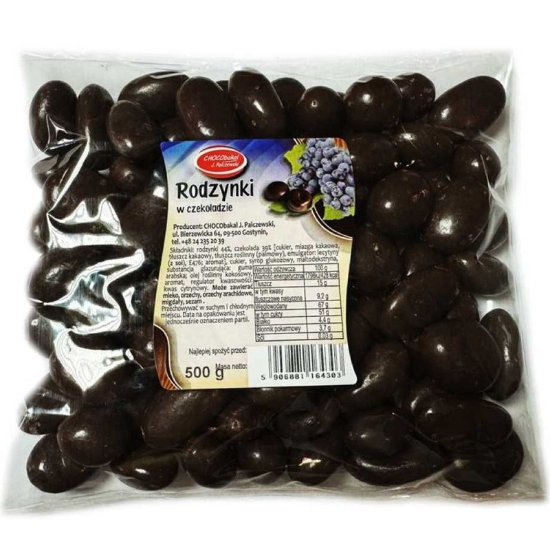 Rodzynki w czekoladzie Chocobakal J. Palczewski 500 g