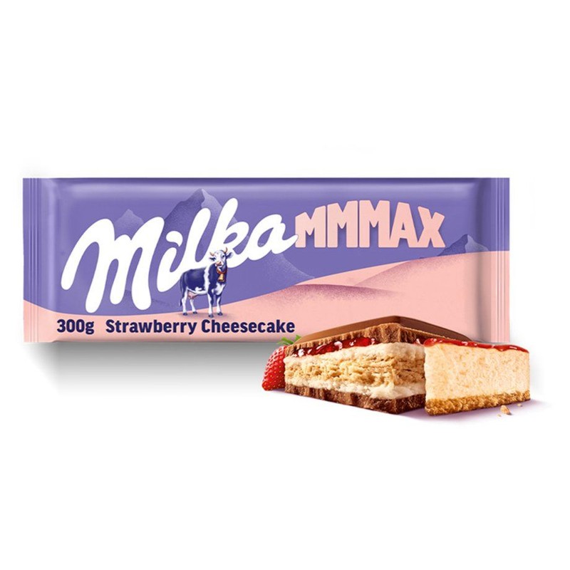 Czekolada mleczna Strawberry Cheesecake Milka 300 g