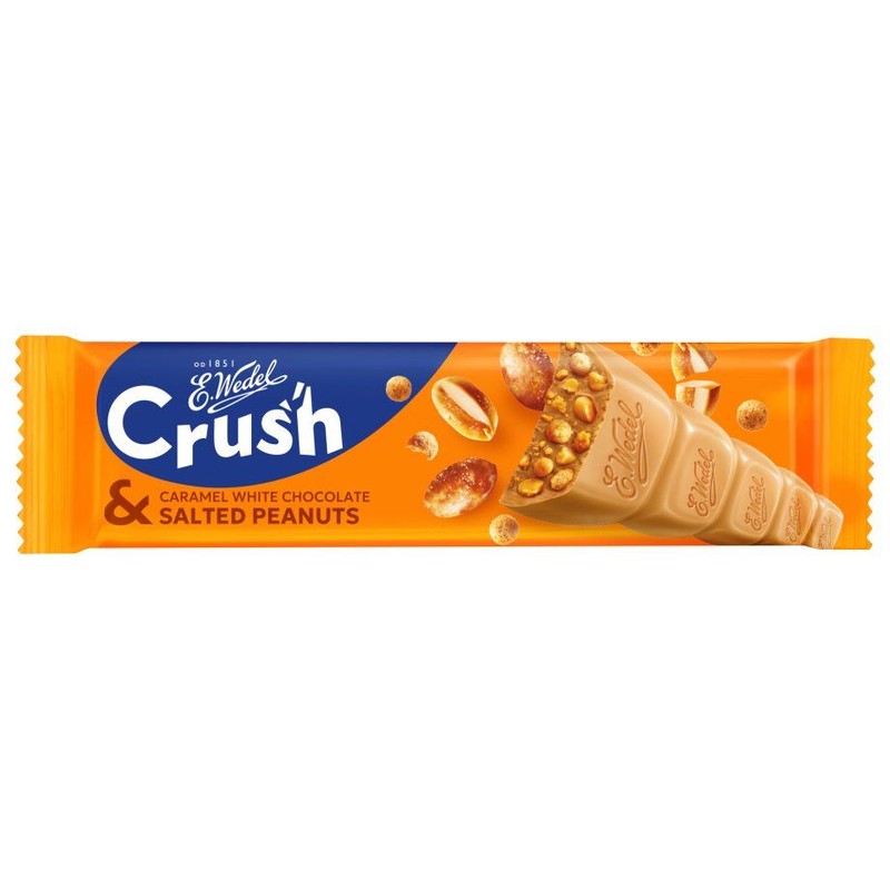 Baton Crush z orzeszkami arachidowymi i solonymi chrupkami sojowymi E.Wedel 25 g
