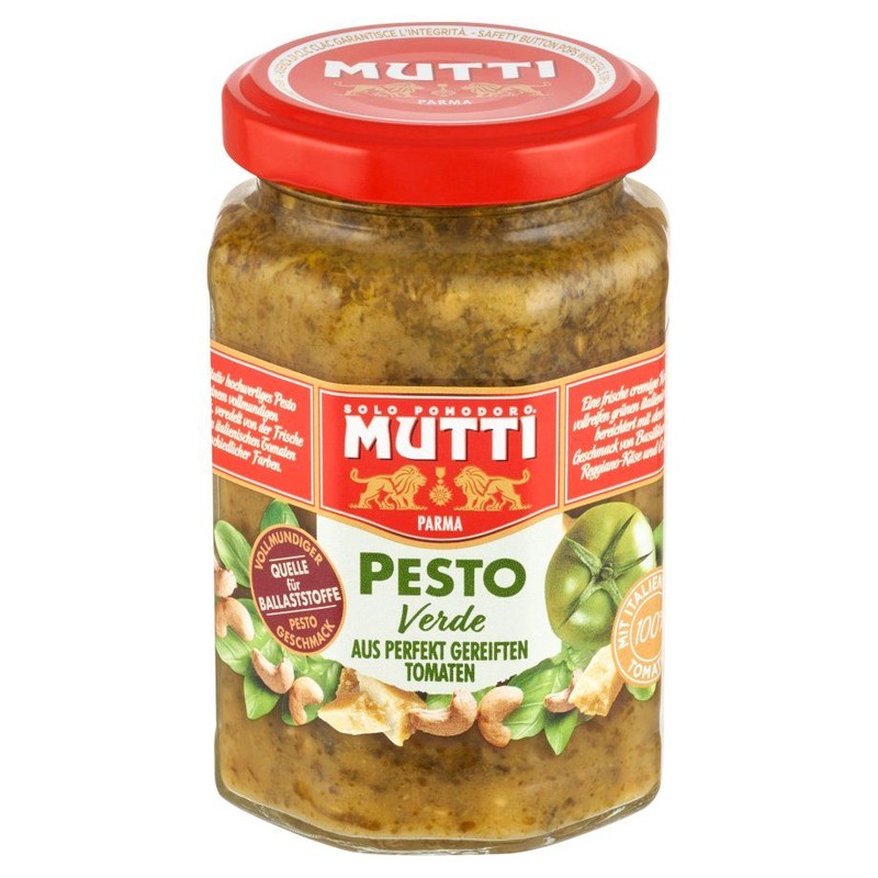 Pesto z zielonych pomidorów z bazylią  Mutti 180 g