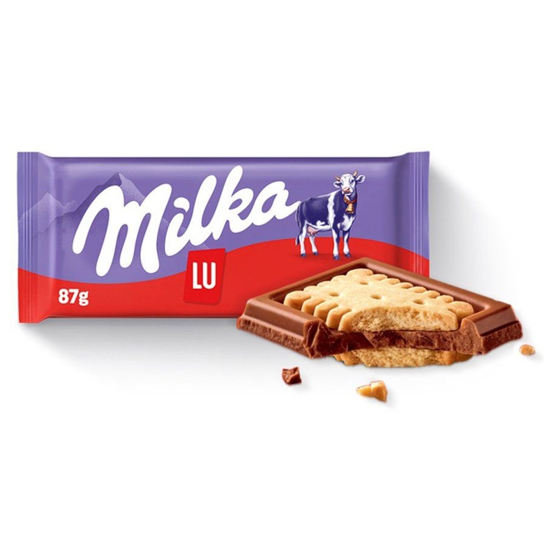 Czekolada mleczna z ciasteczkami Lu Milka 87 g