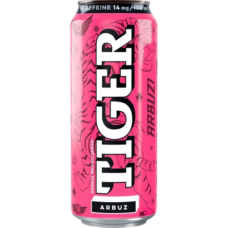 Napój energetyzujący o smaku arbuza TIGER 500 ml