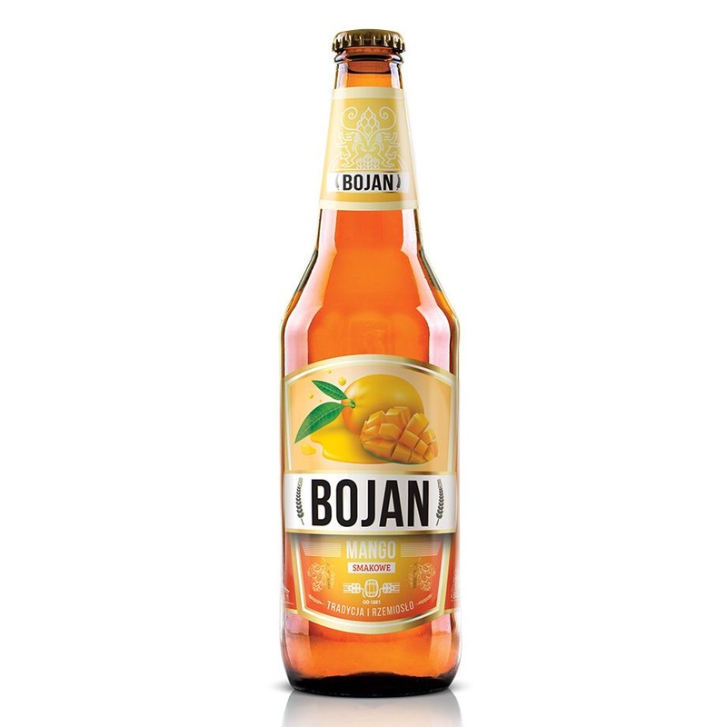 Piwo jasne smakowe Mango o smaku mango alk.5% obj. Bojan 500 ml