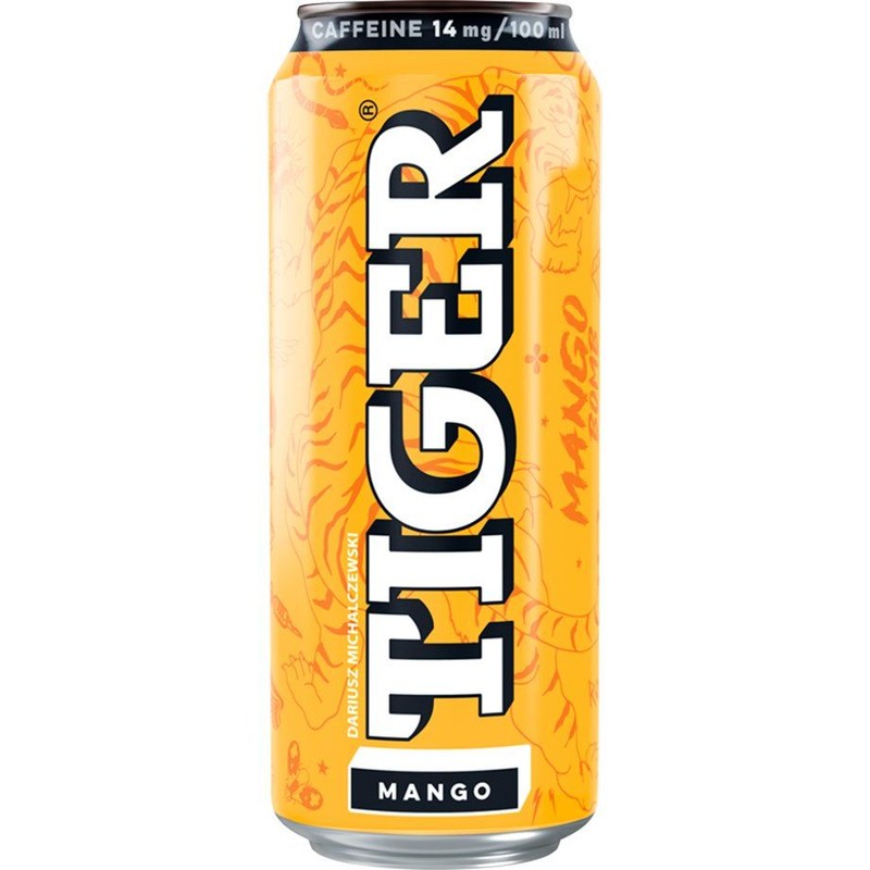 Napój energetyzujący o smaku mango TIGER 500 ml