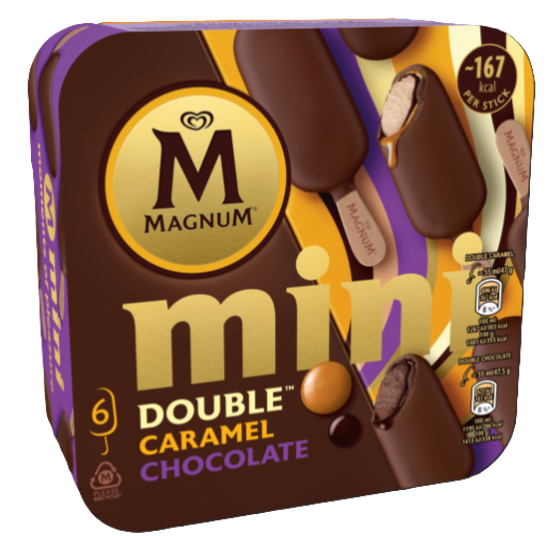 Mini Double Caramel Chocolate Lody 6 szt.