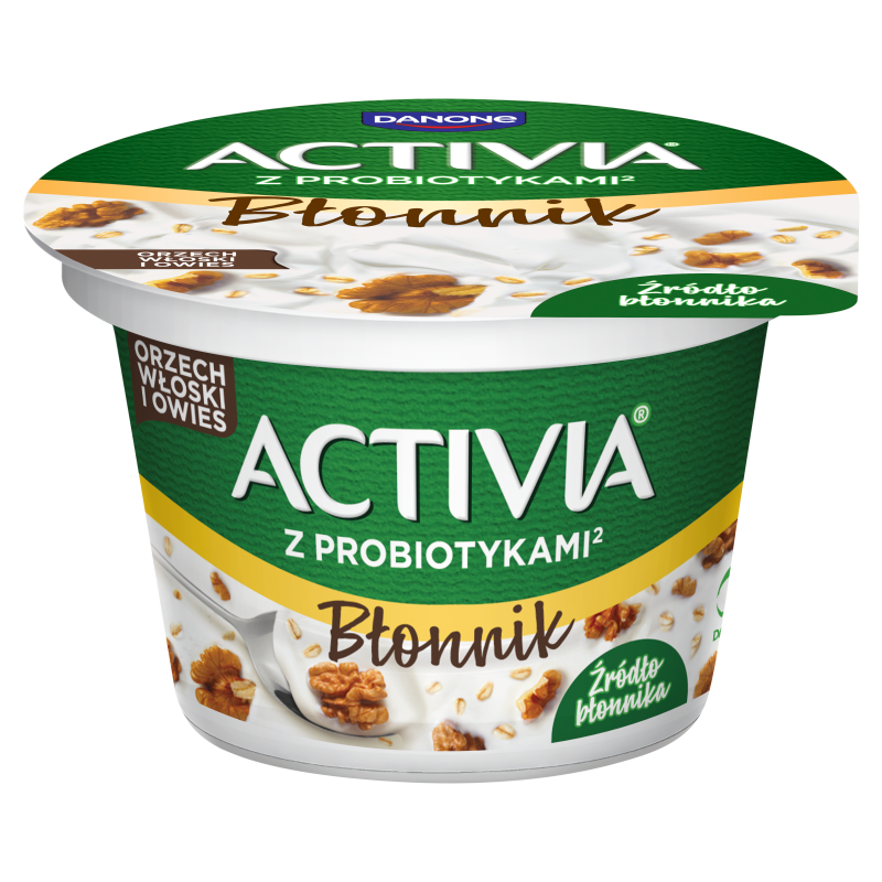 Jogurt naturalny orzech włoski i owies z błonnikiem i probiotykami