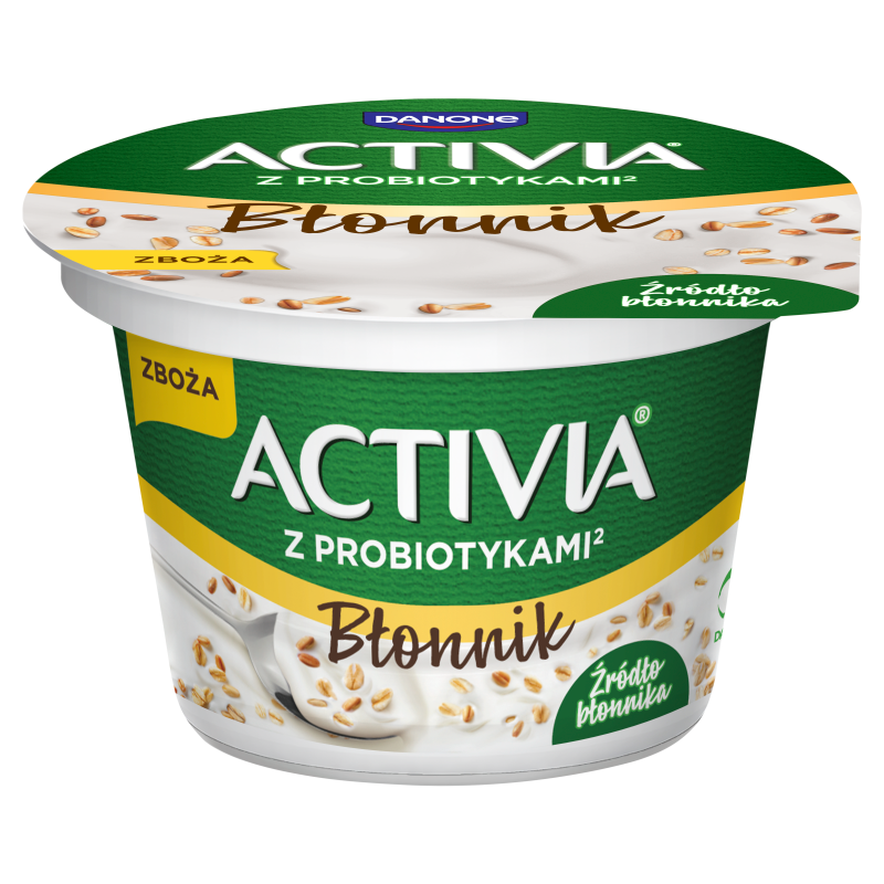 Jogurt naturalny ze zbożami błonnikiem i probiotykami