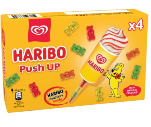 Lody Haribo push up na patyku (4x85ml)