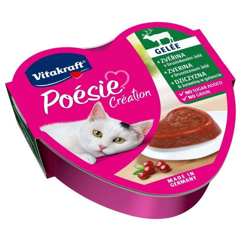 Karma dla kotów z dziczyzną Poesie 85 g