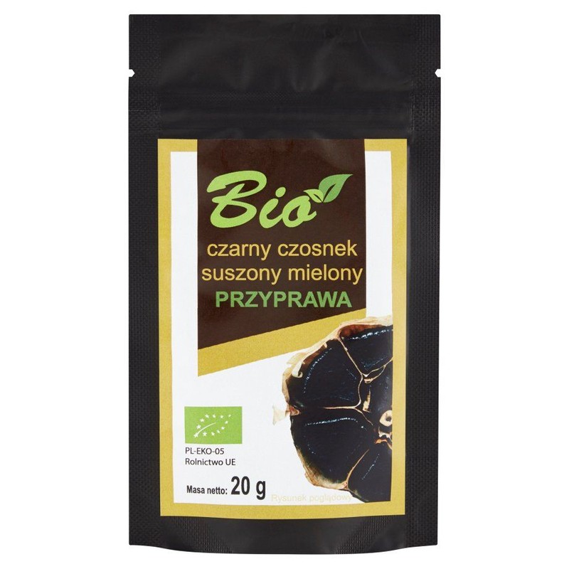 BIO Czarny czosnek suszony mielony Przetwory z Natury 20 g