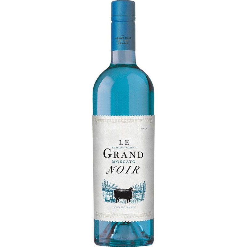 Wino francuskie białe słodkie Moscato alk. 11,5% obj. Le Grand Noir 750 ml