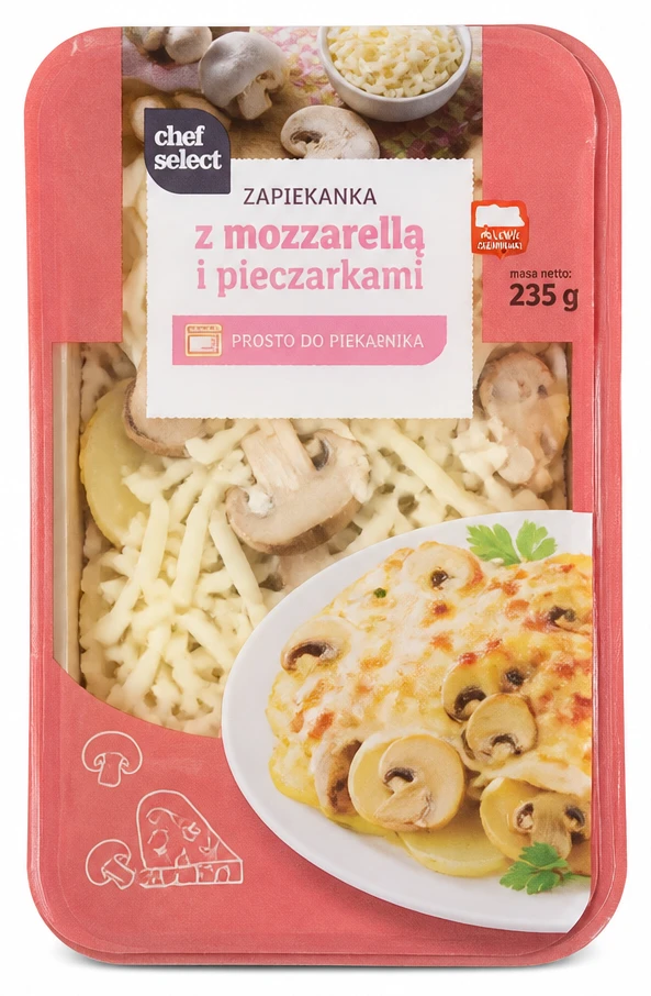 CHEF SELECT Zapiekanka z mozzarellą i pieczarkami