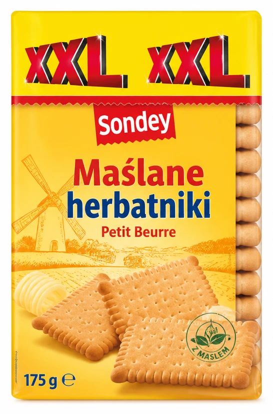 SONDEY Herbatniki maślane, XXL