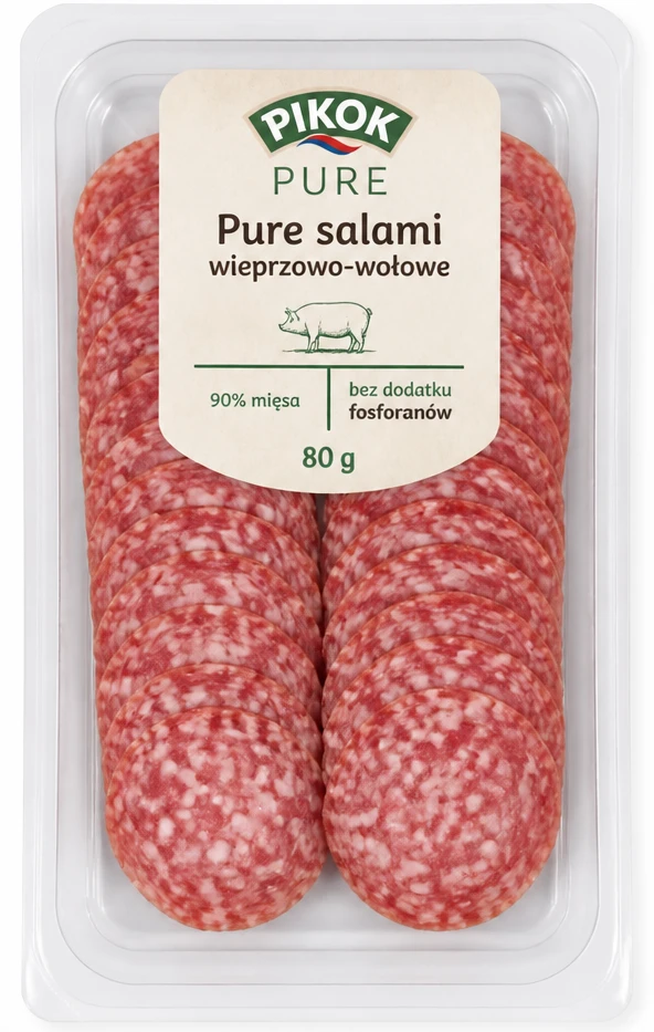 PIKOK PURE Pure salami wieprzowo-wołowe