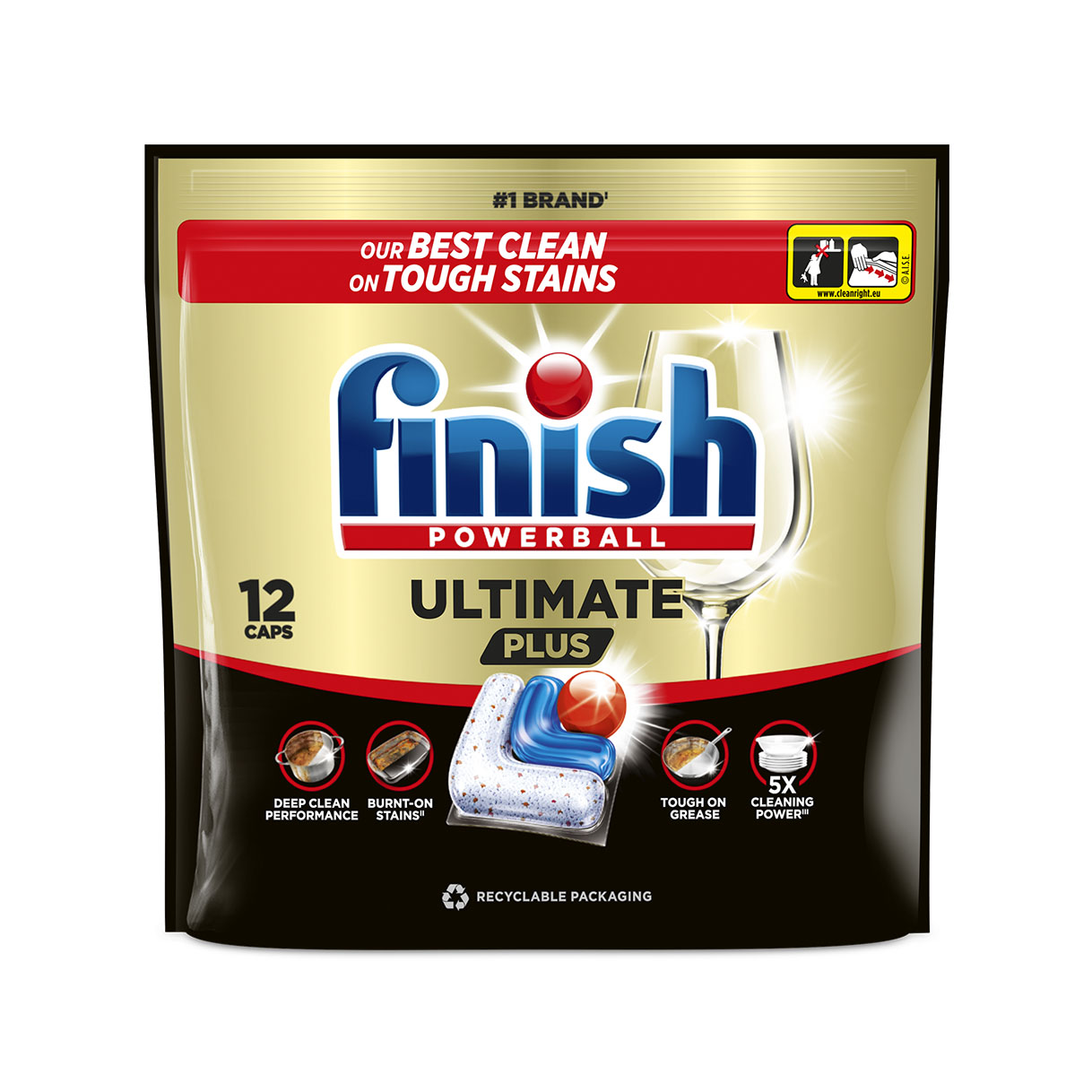 Finish Ultimate Plus Kapsułki Do Zmywarki Fresh 12 Szt.