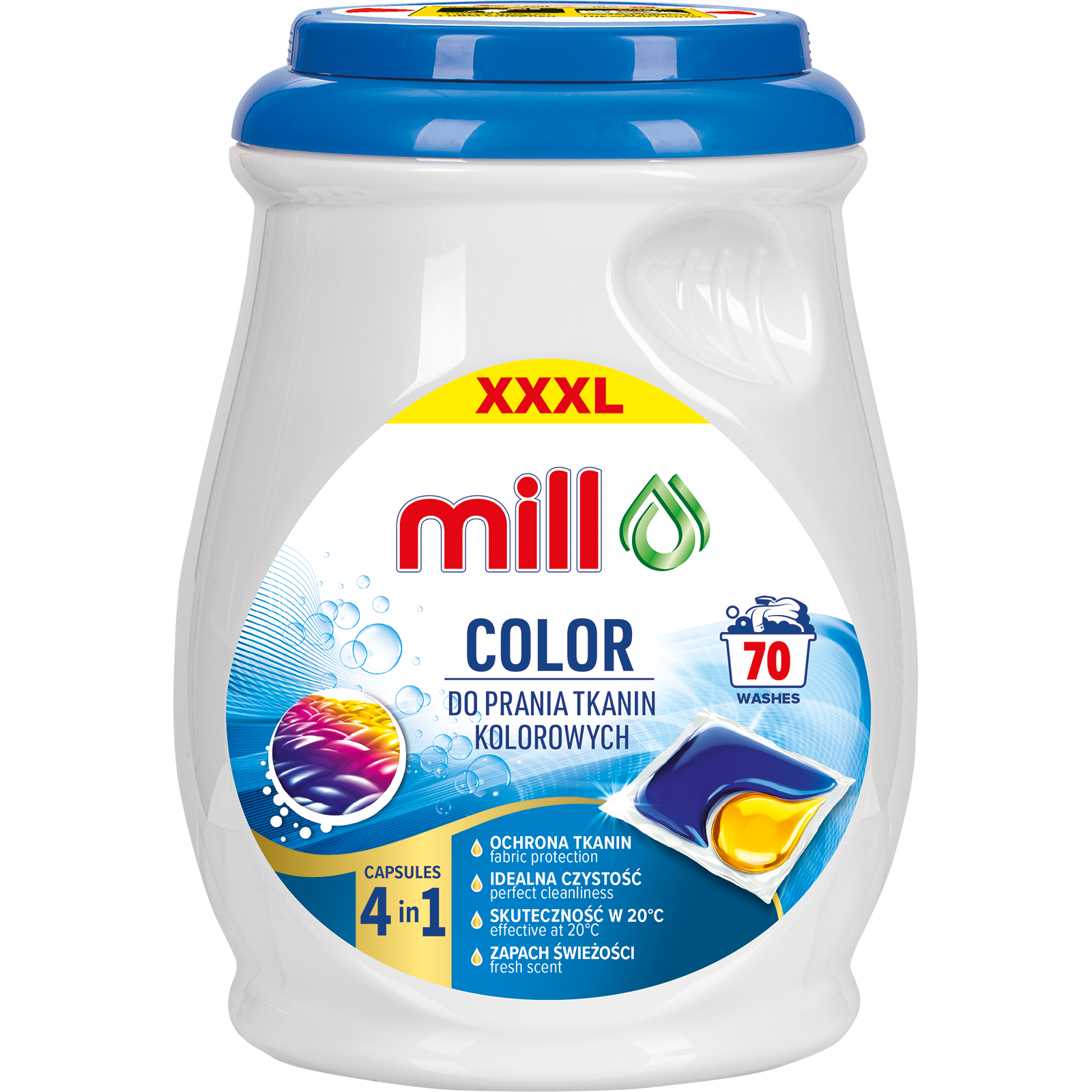 Mill L Kapsułki Do Prania Color 70Szt. 2K