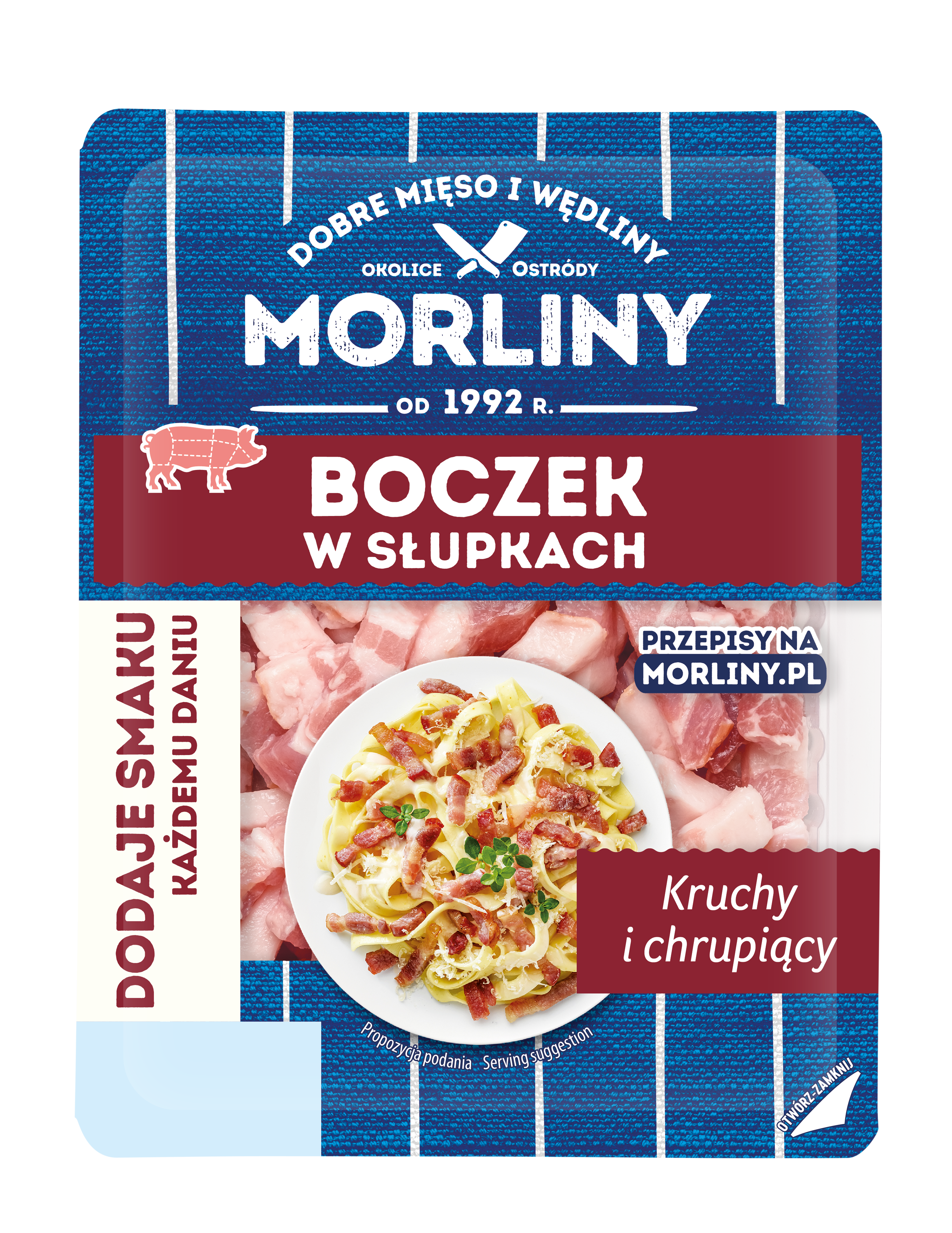 Boczek Wędzony Słupek 800 Morliny
