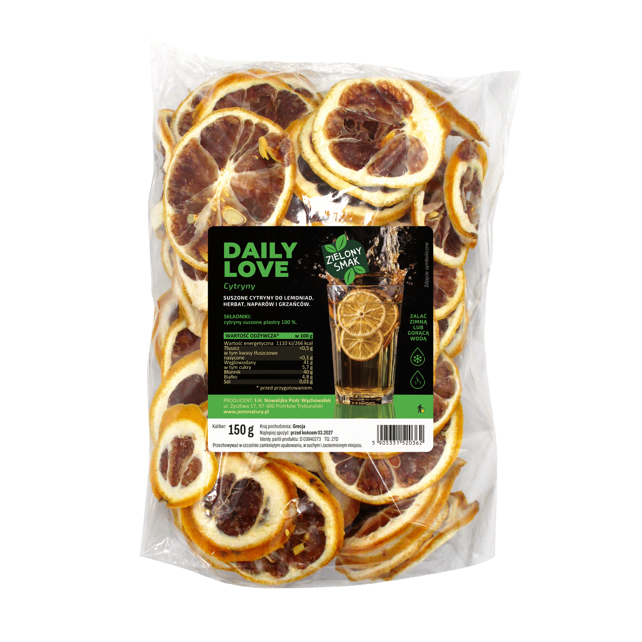 Cytryna Suszona Grecja 150G