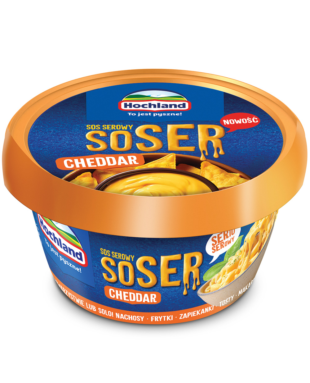 Hochland Soser. Sos Serowy Cheddar 175G