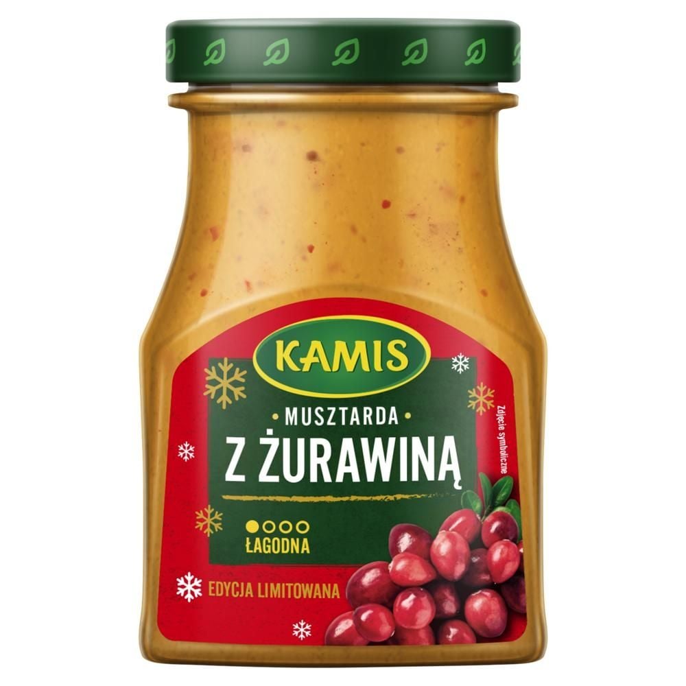 Kamis Musztarda z żurawiną 185 g