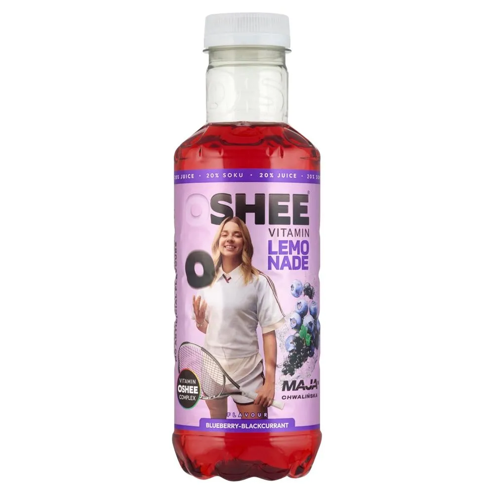 Oshee Vitamin Lemonade Napój niegazowany o smaku jagody i czarnej porzeczki 555 ml