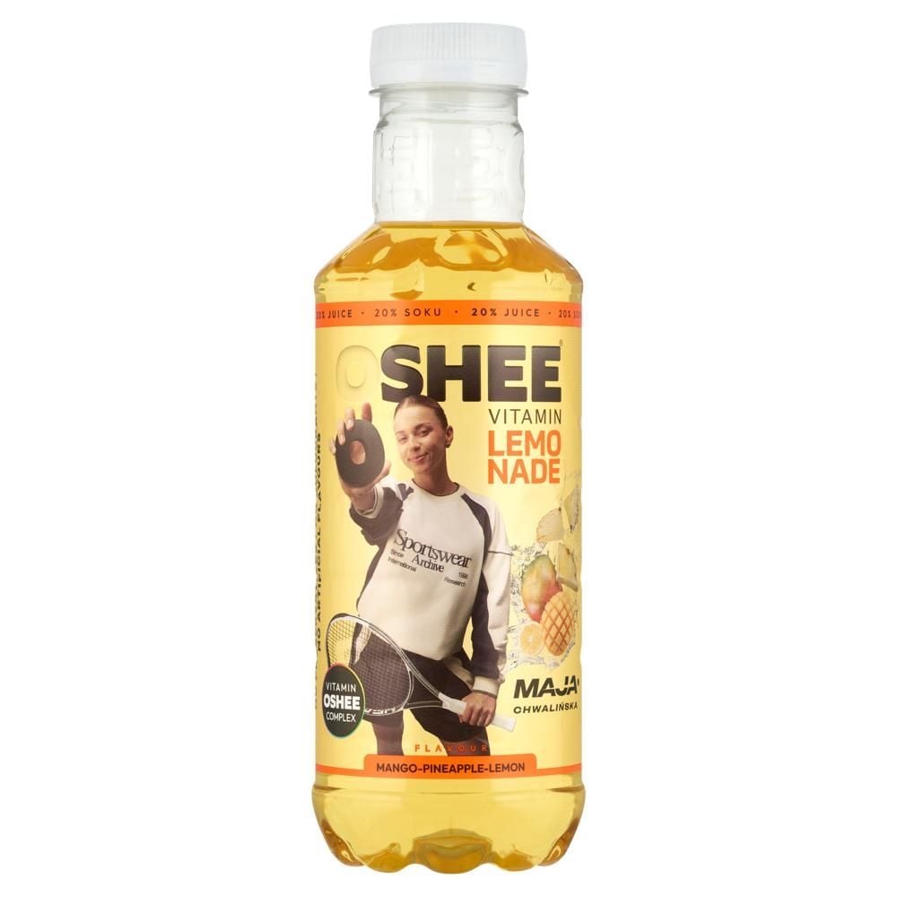 Oshee Vitamin Lemonade Napój niegazowany o smaku mango ananasa i cytryny 555 ml