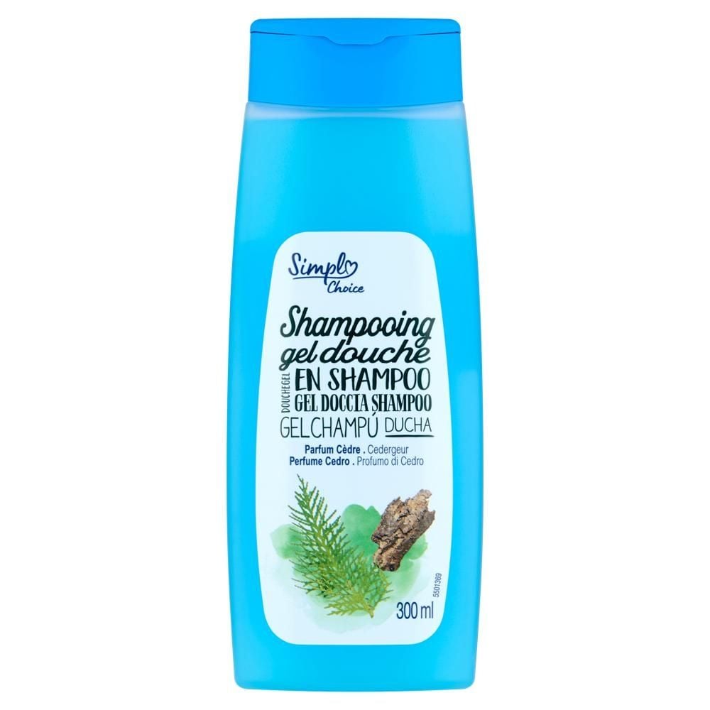 Simpl Choice Szampon i żel pod prysznic zapach cedrowy 300 ml