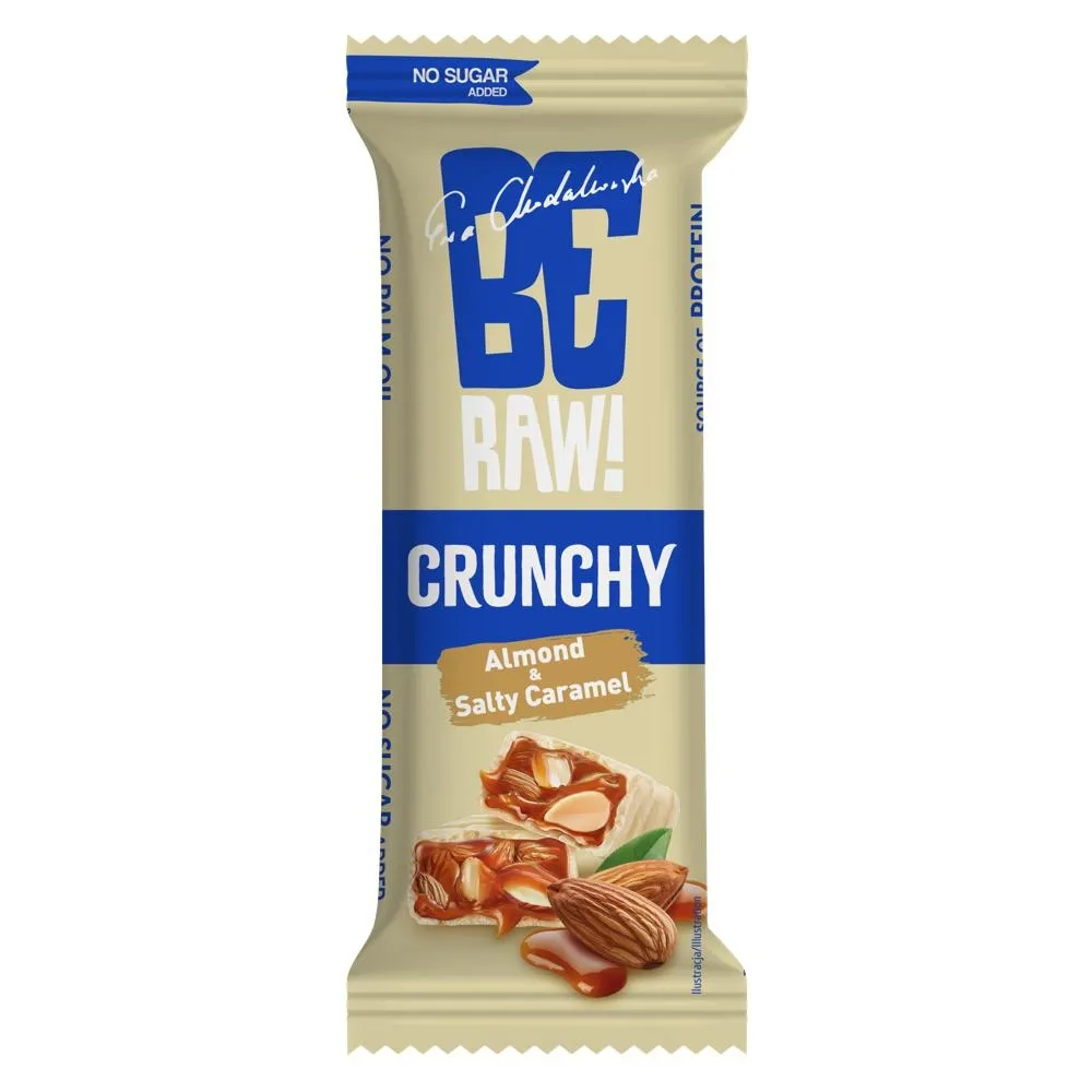 Be Raw! Crunchy Baton z migdałami oraz nadzieniem o smaku karmelowym 40 g