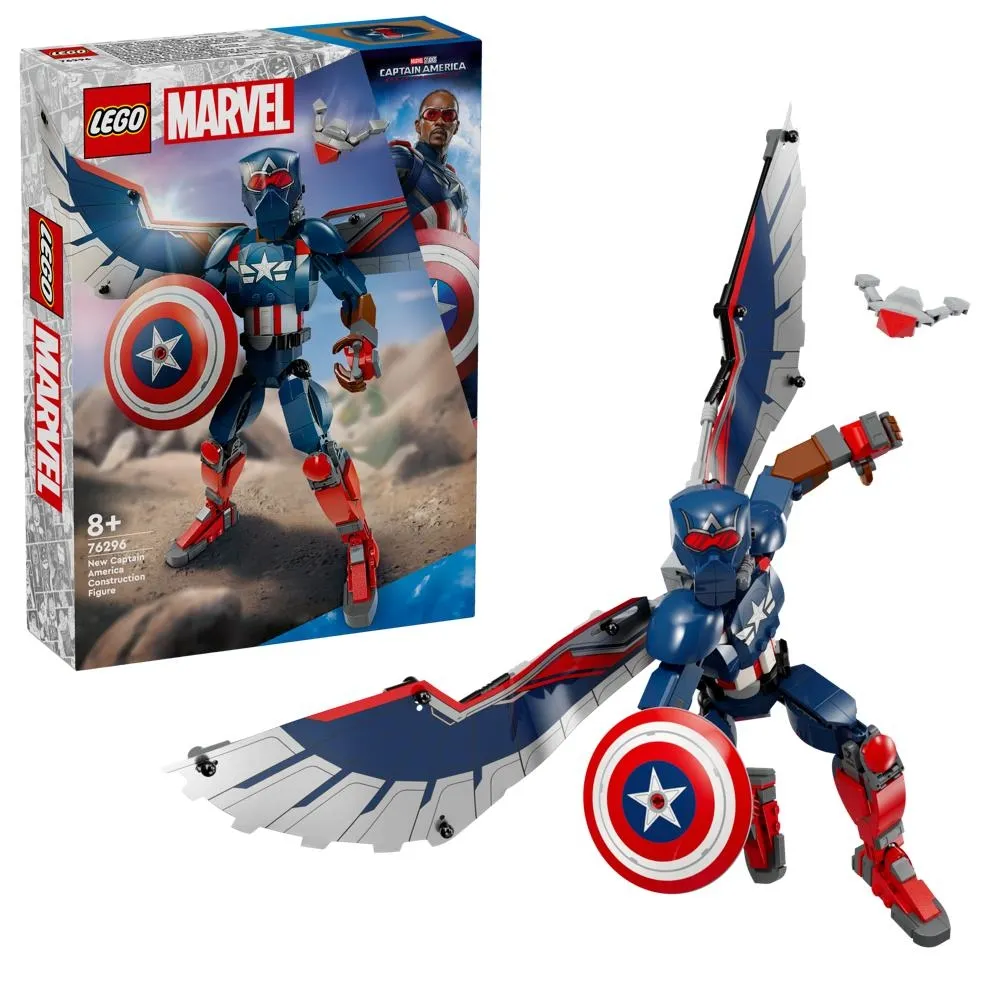 LEGO  Marvel Figurka nowego Kapitana Ameryki do zbudowania 76296