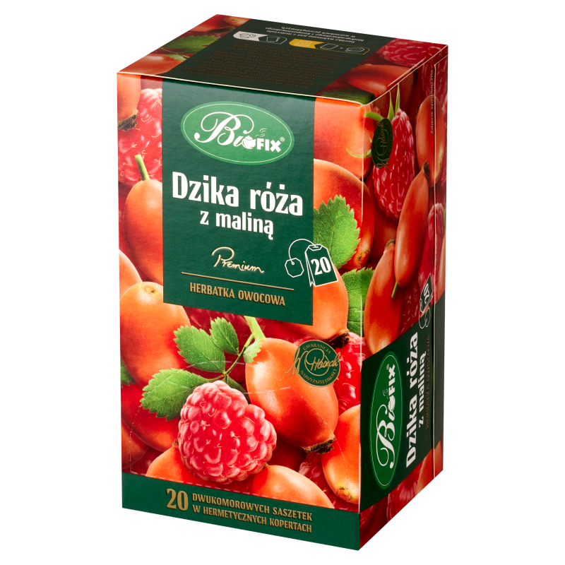 Dzika Róża z Maliną Herbatka owocowa 20 torebek