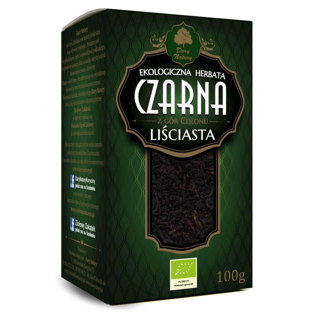 Herbatka czarna z gór Cejlonu (liściasta) BIO