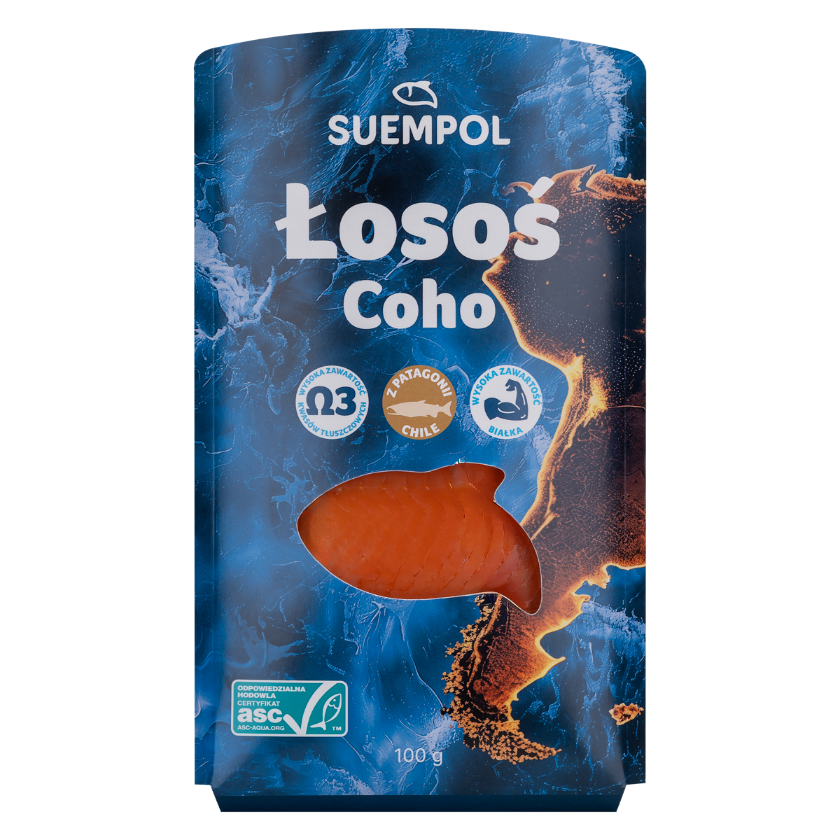 Łosoś coho plastrowany