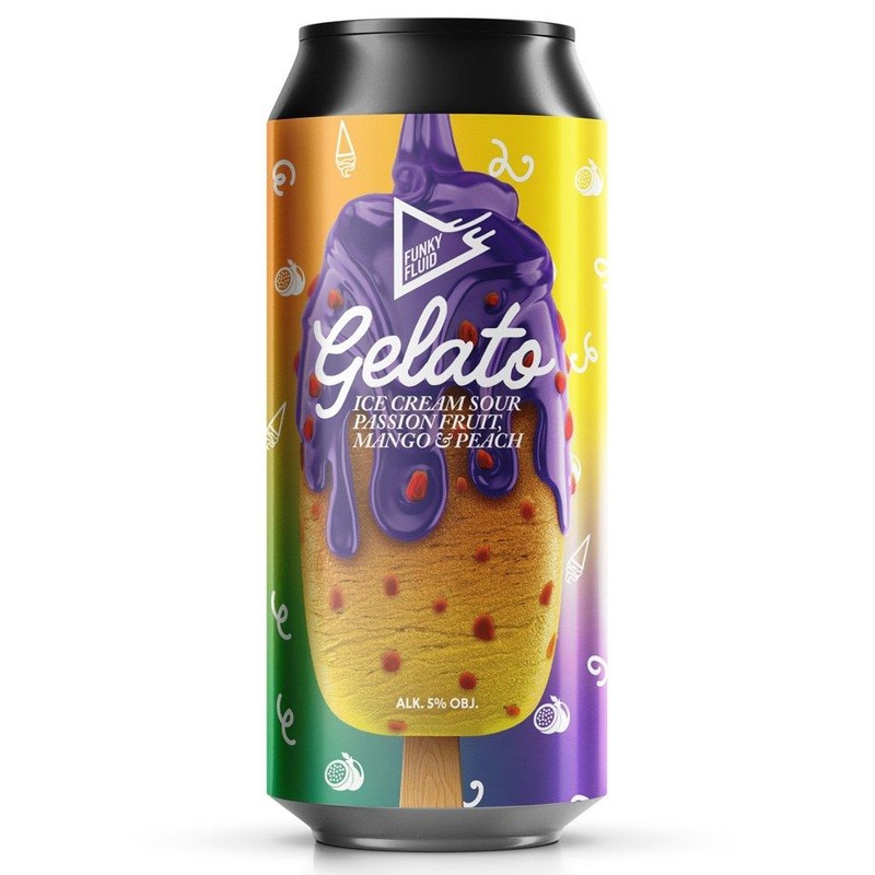 Gelato Piwo jasne niefiltrowane pasteryzowane alk. 5% obj. Funky Fluid 500 ml