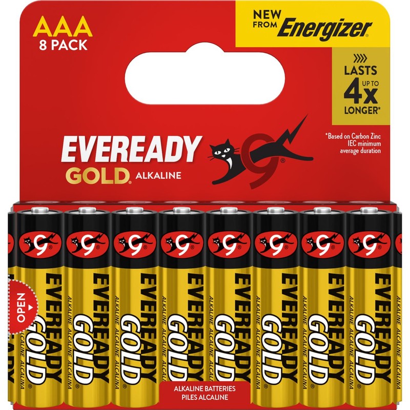 Baterie AAA DHP8 Gold EVEREADY 8 sztuk