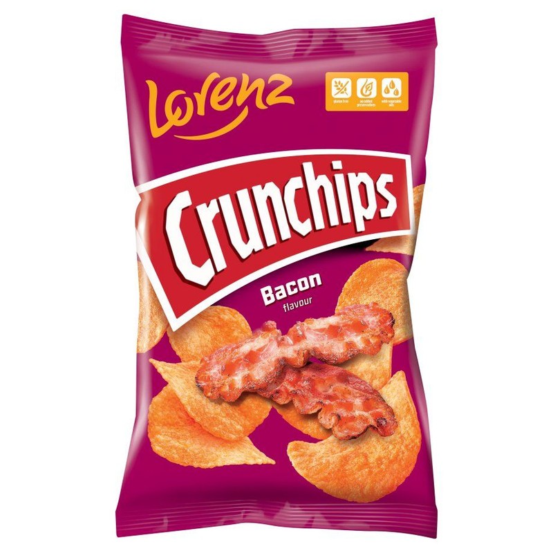 Chipsy ziemniaczane o smaku bekonu Crunchips 130 g