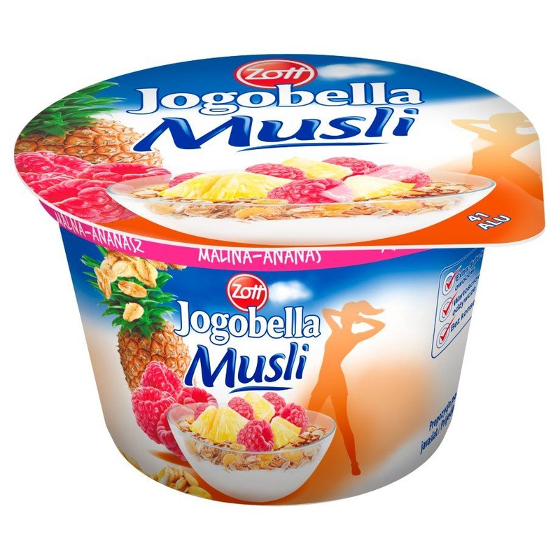 Jogobella Jogurt z musli mix smaków Zott 200 g