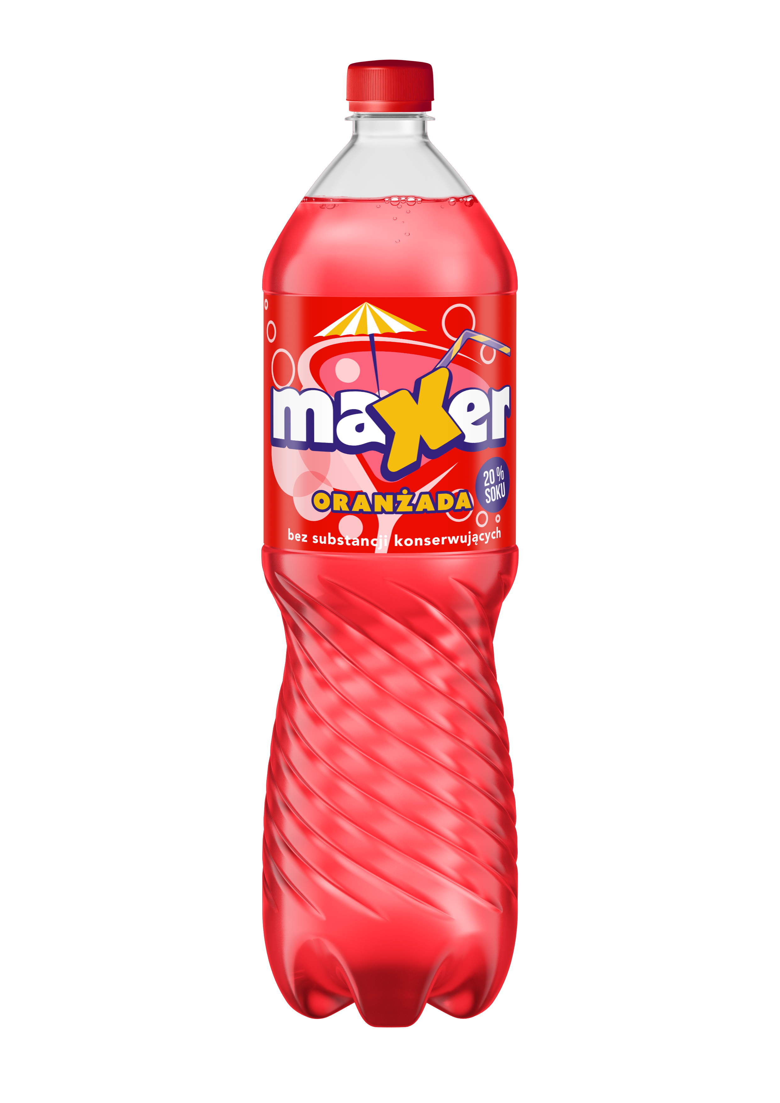 Maxer Oranżada Czerwona 1,5L ( Kaucja )