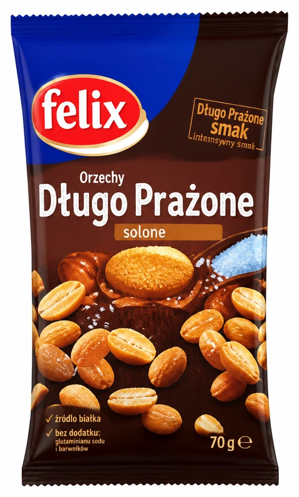 Orzechy Felix solone, długo prażone