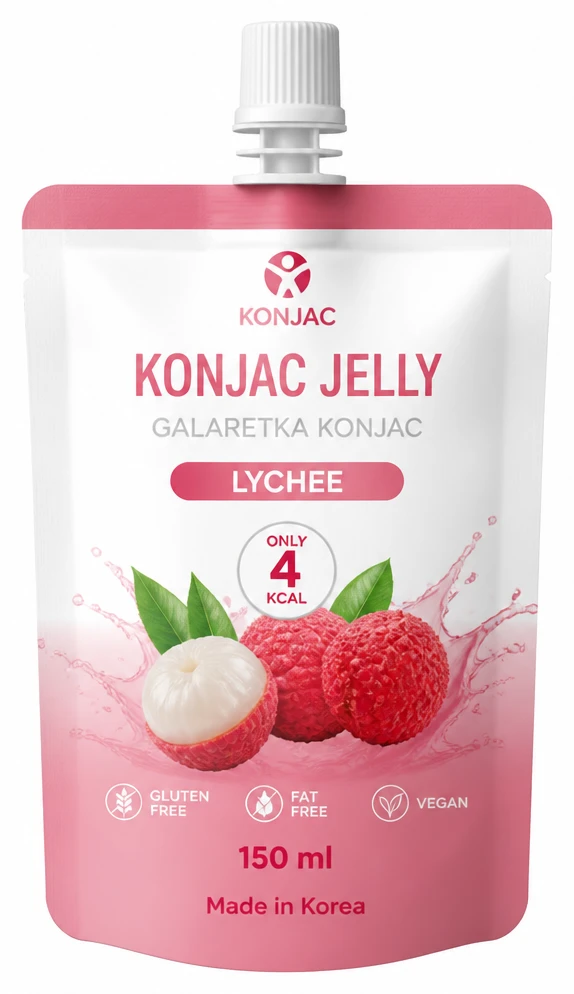 Konjac Jelly Galaretka Konjac Lychee