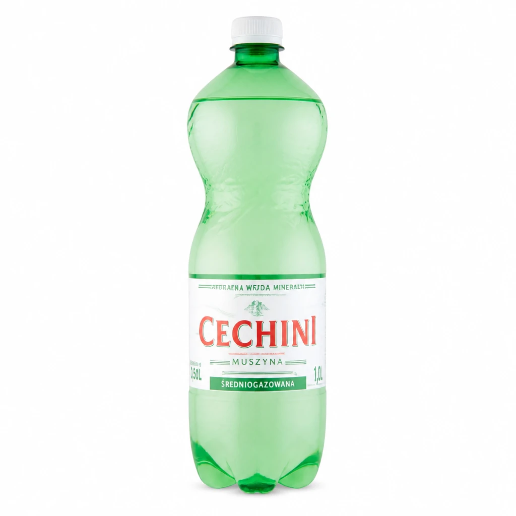 Woda Gaz. Mineral. Średnio. Cechini Muszyna 1l