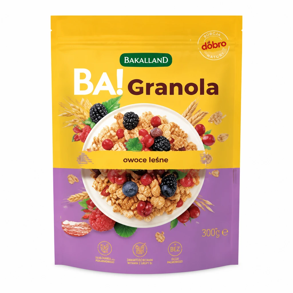 Granola owoce leśne Ba! Bakalland 300g