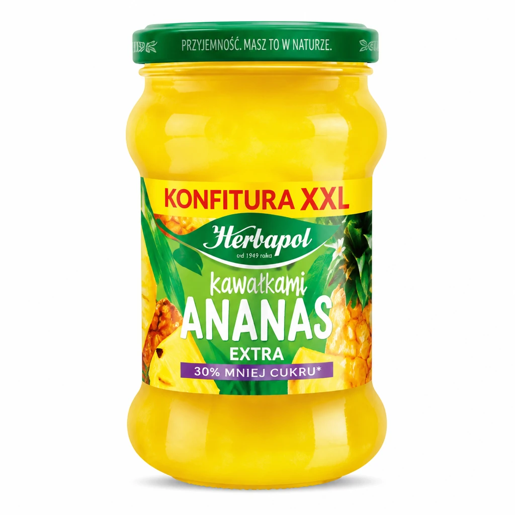 Konfitura z ananasa extra Herbapol 330g